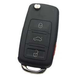 Audi A8 2004-2010 Kumanda Non-Proximity 3 butonlu 433MHz PC ID46 PCF 7947 HITAG2 KİLİTLİ MANCHESTER KOPYALANABİLİR - 1