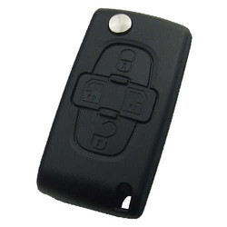 Citroen 4 Buton Kumanda 433Mhz (Pil yuvası Devrede) 46 Çipli PCF7941 HITAG2 FSK Model VA2 veya HU83 Uç - 1
