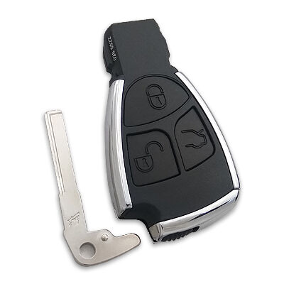 MERCEDES 3 Butonlu Kumanda Kabı Krom - 1