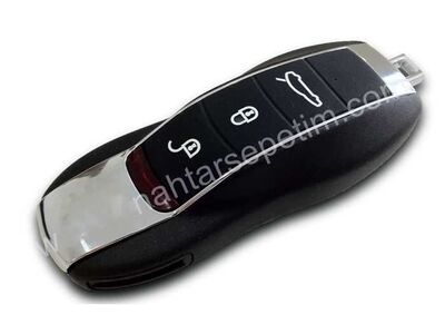 Porsche Cayenne Anahtar Kabı 3 Butonlu Smart kart - 1