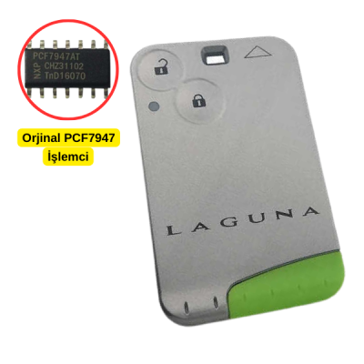 Ren Laguna II (Orijinal PCF7947 İşlemcili)Smart Kart Kumanda 433.92MHz - 1