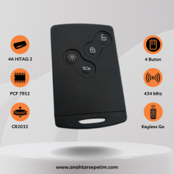 Ren MeganeIII/Fluence Anıltools Marka Smart Kart Kumanda 433.92MHz Eller Serbest, Yan sanayi - 1