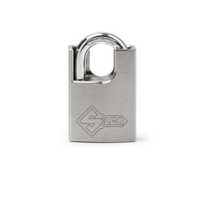 Silca Nikel Kaplamalı Pirinç Kelepçesi Kapalı asma kilit - 1