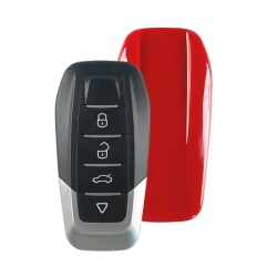 Xhorse Kablolu XKFEF2EN Üniversal Kumanda 4 Buton Kırmızı Arka Kapak Ferrari Tipi - 1